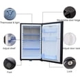 thumbnail image 5 of SMETA 1.7 Cu ft Portable Absorption Mini Fridge No Noise with Lock, Adjustable Foot, Reversible Door, 5 of 5