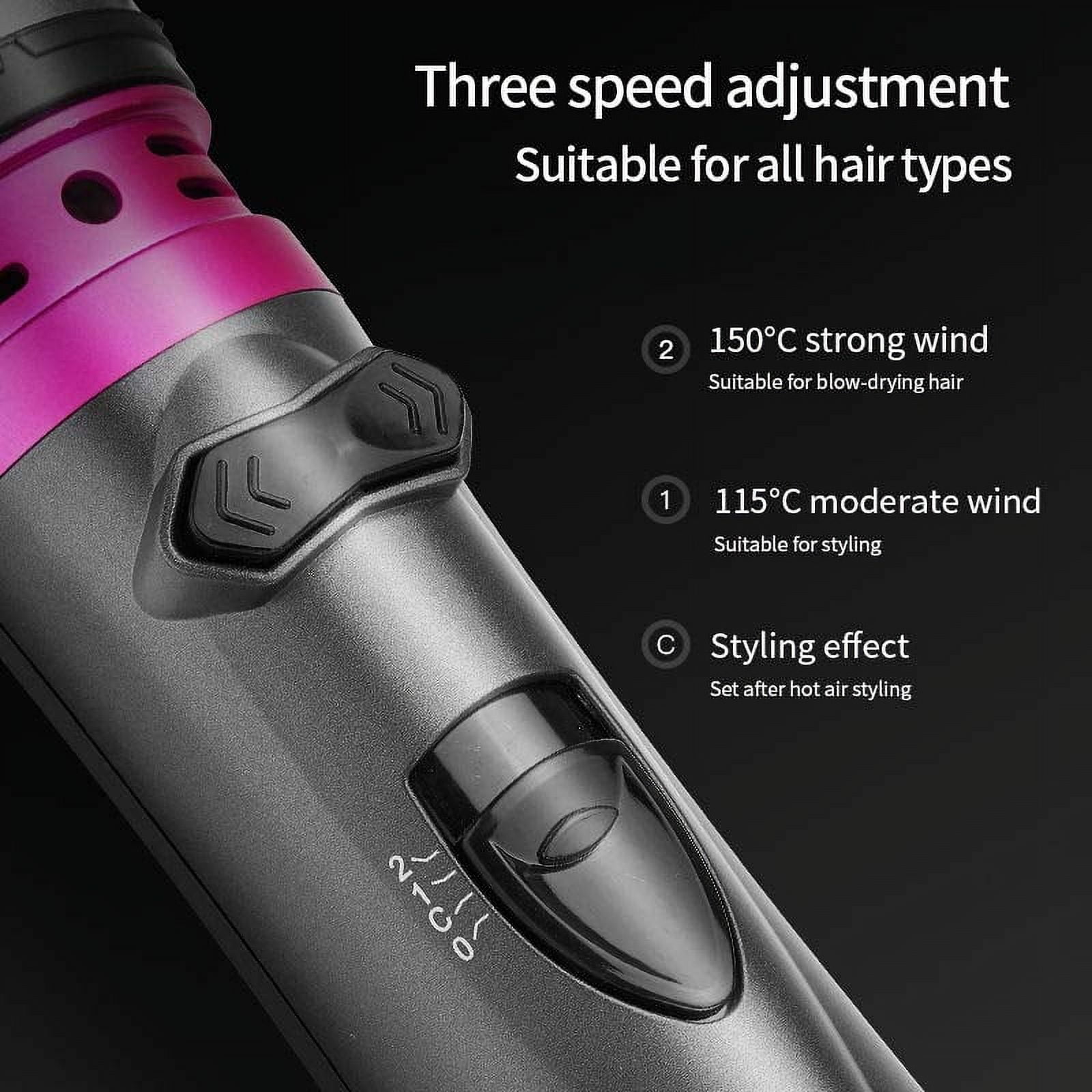 TrimTide Multifunctional 3 In 1 Hot Air Auto-Rotating Hair Dryer Brush, Curling Straightening Styling, Hot And Cold Air Wind Blowdryer Comb