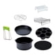 thumbnail image 2 of Juego de Freidora de Aire Profesional de 8 Piezas, Accesorios para Chips, Cesta para Hornear, Sartén para Pizza, Utensilios de Cocina para El Hogar, U Baoblaze sartén de aire de cocina, 2 of 6