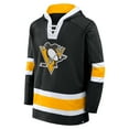 thumbnail image 2 of Men's Fanatics  Black Pittsburgh Penguins Inside Line Fleece Pullover Hoodie, 2 of 3