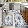 thumbnail image 6 of Kitchen Rugs Sets of 3 Non Slip Washable Kitchen Mats for Floor, Waterproof Kitchen Runner Rug, Floor Mat Carpet for Entryway, Laundry, Sink, Hallway, Bathroom, 6 of 12