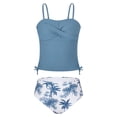 thumbnail image 2 of Girls 2 Piece Swimsuit Drawstring Tankini Swimsuit Set Teens Bathing Suit Modest Swimwear 9-16 Years, 2 of 6