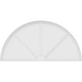 thumbnail image 3 of Ekena Millwork 80"W x 40"H x 2"P Half Round 3 Spoke Architectural Grade PVC Pediment, 3 of 7