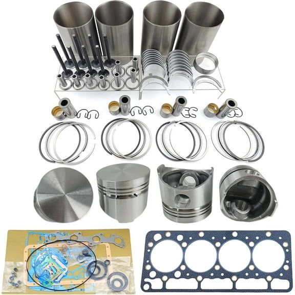 V1200 Engine Overhaul Rebuild Kit FOR Kubota V1200 Engine RX245 RX275 RX2750 Loader B2150 B9200 Tractor Piston Diameter 75mm