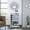 White, variant on Elegant Two Tier Bar Cart With Lockable Wheels And Interior Shelves Storage Metal Rails For Drinks