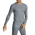 thumbnail image 2 of Men's Compression Shirts Long Sleeve Athletic Workout T-Shirts Color: Grey Size: XXL, 2 of 4