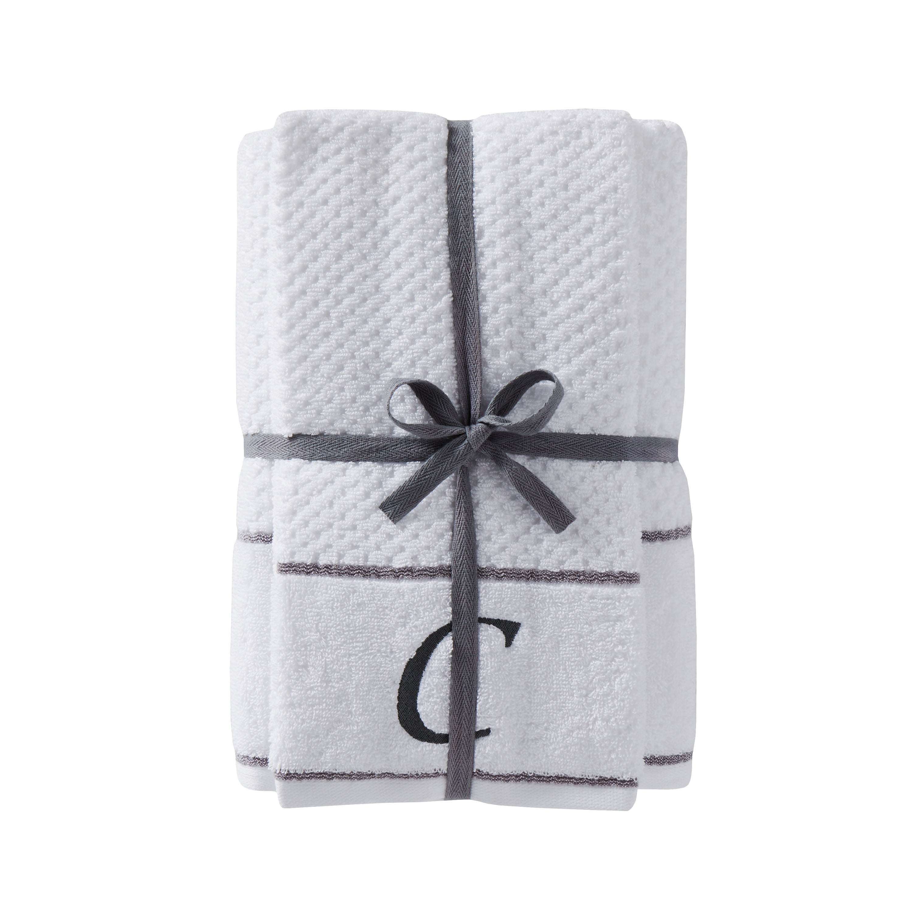 SKL Home Monogram 'C' 4 Pc Bath And Hand Towel Set