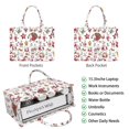 thumbnail image 2 of Large Capacity Tote Bag,White Christmas Santa and Character Pattern Handbag Fashion Luxury Tote Bag,15.7"x13"x 5.1" Inches,Laptop Compatible, 2 of 6