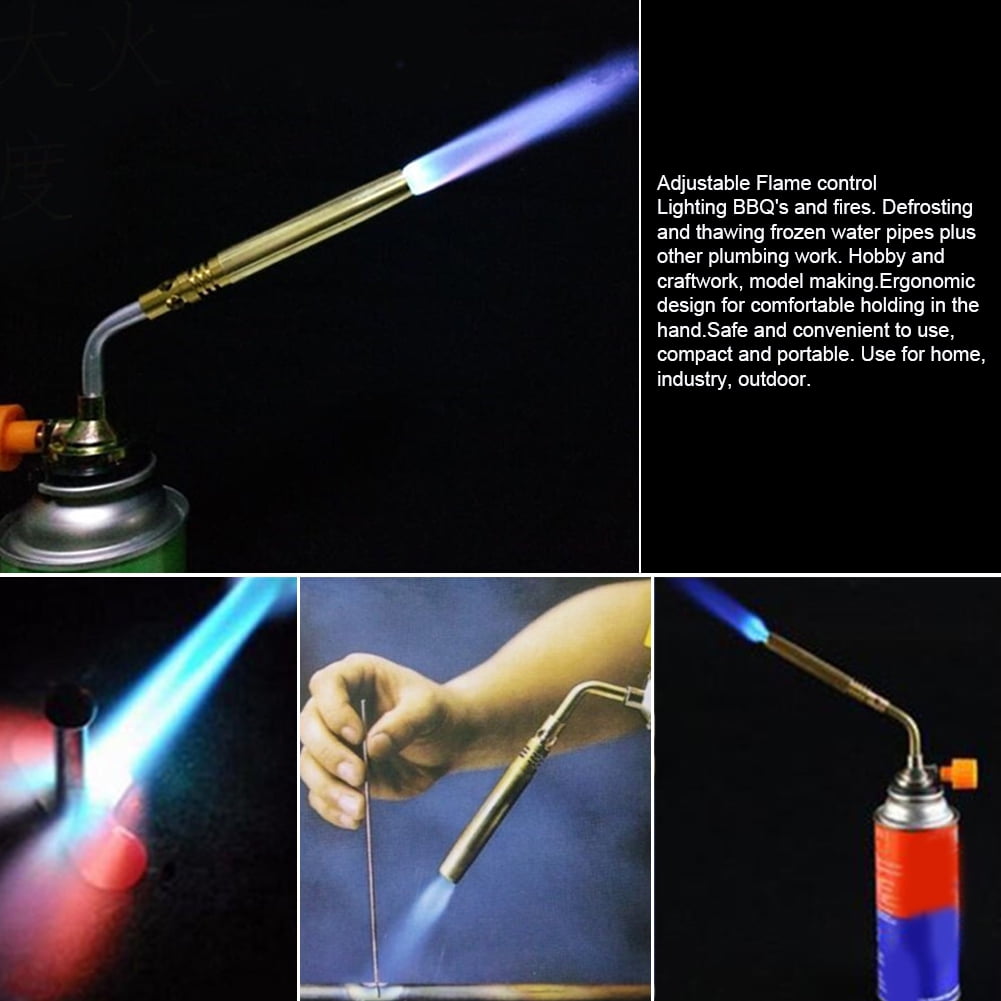 Flamethrower Burner Butane Gas Blow Torch Hand Ignition Camping Welding