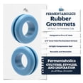 thumbnail image 2 of Fermentaholics Light Blue Airlock Fermentation Replacement Grommets for Fermenter Lid – 20 Pack: Grommet Fits 1/2 Inch Hole, For Standard 3/8 in Airlocks, Beer, Wine, Cider, Mead, Fermented Foods, &, 2 of 8