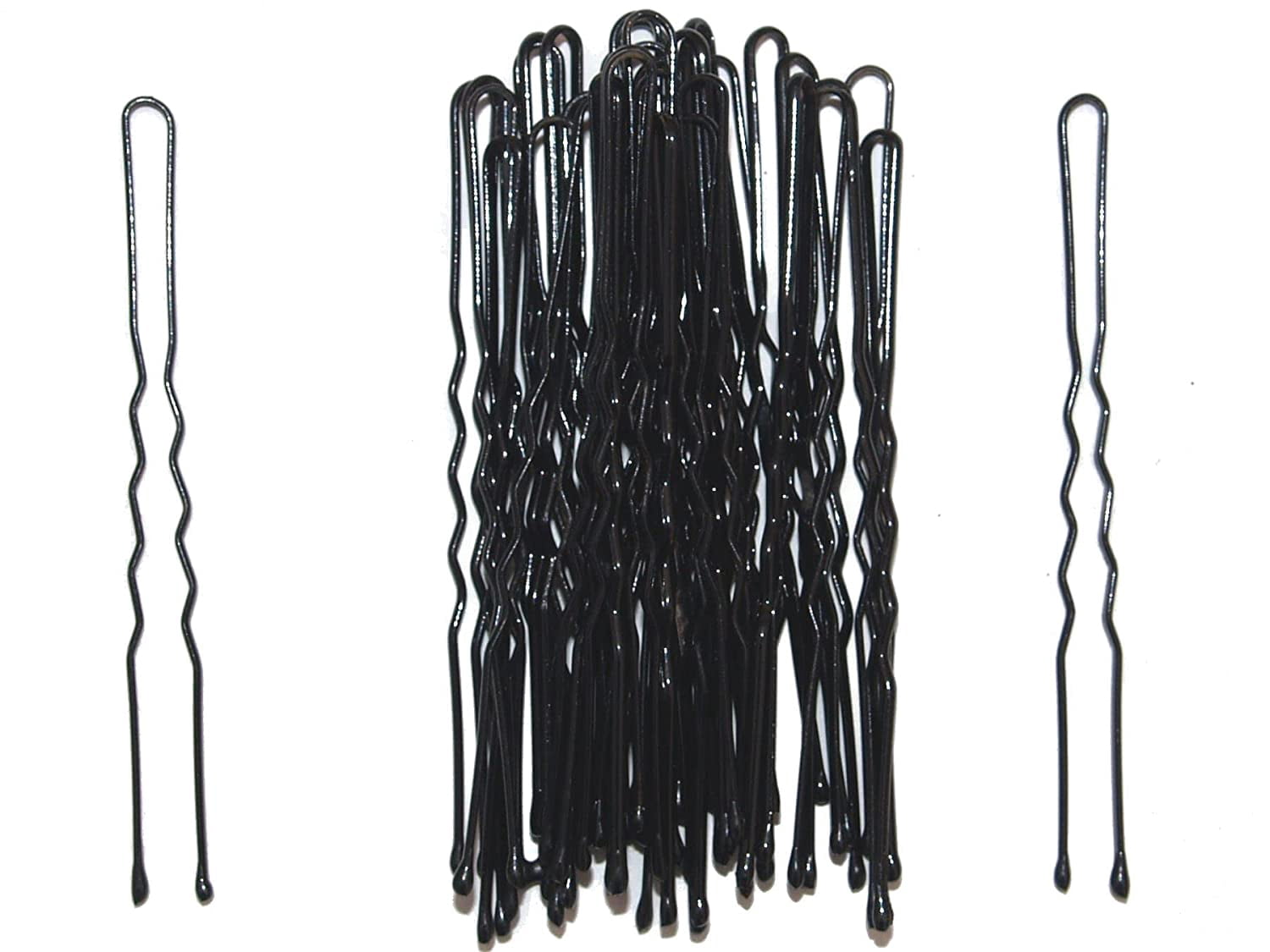 36 Stück Lange Locken-Haarnadeln In Braun – Je 6,5 Cm – Mit Perlen Und Strass, Perfekt Für Hochzeiten, Partys & Stylische Frisuren