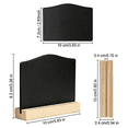 thumbnail image 4 of 24Pack Mini Chalkboard Signs, Kitchen Notes Chalk Boards with Stands 10X7.2cm Small Blackboard Message Tabletop Board, 4 of 7