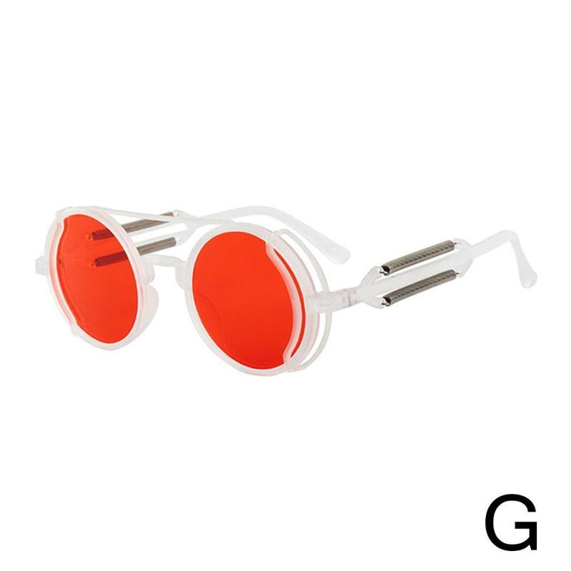 Mens Steampunk Sunglasses Brand Design Vintage Round Sun glasses UK ...