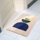 thumbnail image 4 of Alfombra de baño TBR con base antideslizante, lavable a máquina y cómoda para la puerta del baño. B amarillo claro, 4 of 9
