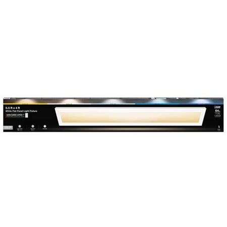 

1 PC Feit Electric 0.9 in. H x 6 in. W x 47.3 in. L White LED Flat Panel Light Fixture