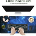 thumbnail image 3 of Gaming Mouse Pad Blue Galaxy Desk Mat XXL Extended Anime Large Mouse Pad Gaming Keyboard Mouse Mat Desk Pad for Computer Laptop Non-Slip Rubber Base Mousepad with Stitched Edges, 3 of 5