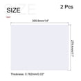 thumbnail image 2 of Unique Bargains 2pcs Clear Plastic Sheet Replacement Panel 11x14'' for Picture Frame,Craft Shatterproof Sheet, 2 of 7