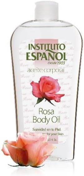 (4 pack) Instituto Español Aceite Corporal Rosa Body Oil, Moisturizer, All Skin Types, 8.5 Fo