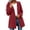 Red, variant on yillto Womens Fleece Jackets Full Zip up Sherpa Fuzzy Warm Coats Baggy Hooded Jacket for Fall Winter