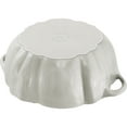 thumbnail image 4 of STAUB Cast Iron 3.5-qt Pumpkin Cocotte with Stainless Steel Knob - White Truffle, 4 of 7