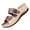 Wine, variant on Women Slide Sandals Dual Strap Rhinestone Buckle Shoes Comfortable For Casual Daily Travel Outdoor Activities
