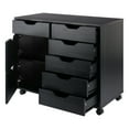 thumbnail image 6 of Winsome Halifax 6-Drawer Multi-Storage Mobile Cabinet 20632, Black Finish, 6 of 11