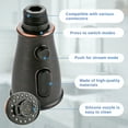 thumbnail image 3 of Wowow 1/2 in. Kitchen Pull Down  Kitchen Tap Head Water Saving Nozzle Sprayer with 3-Spray Modes, 3 of 8