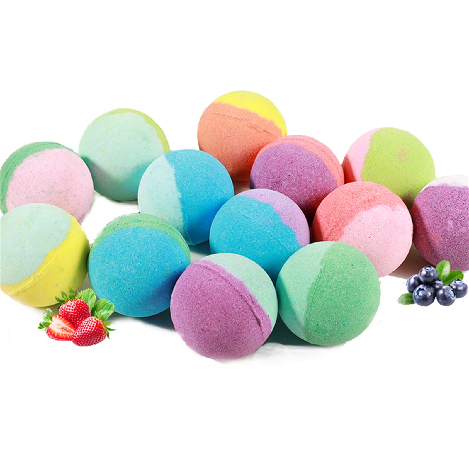 24pc Easter Surprise Bath Ball, Fizzy Bubble Bath Balls with Hidden Toys Inside, Natural Scented Fun for Boys Girls, Easter Basket/Stuffers Party Favors, Holiday Gifts , A