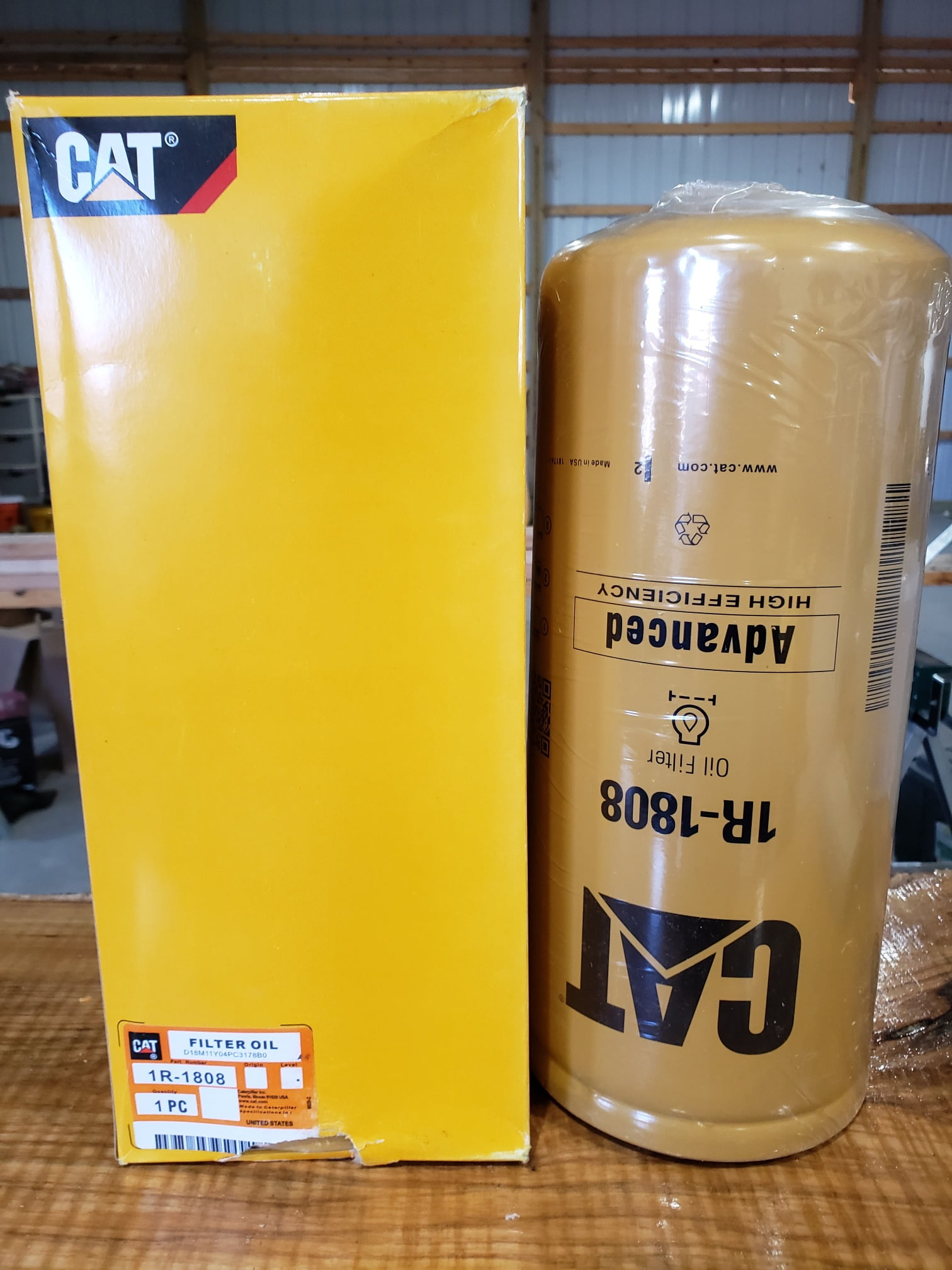 Caterpillar 1R1808 Lube Oil Filter - Walmart.com