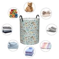 thumbnail image 4 of Fuzoiu Tribal Animals Print Circular Hamper,Laundry Basket with Handle,Collapsible Laundry,Dirty Clothes Storage Basket,for Bedroom Bathroom Dorm Living Room-Medium, 4 of 6