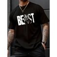 thumbnail image 1 of Camiseta informal de algodón puro con cuello redondo y estampado de letras para hombre, ideal para adultos, hombres, mujeres, adolescentes y jóvenes., 1 of 6