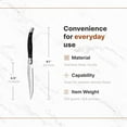 thumbnail image 7 of JS Gourmet Laguiole Steak Knives Set of 4, Stainless Steel Serrated Blade Edge French Steak Knives, 7 of 7
