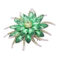 thumbnail image 2 of 2x elegante broche imitación para mujer Verde blanco Sunnimix broche, 2 of 7