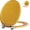 Gold, variant on Glitter Toilet Seat Molded Wood Elongated Toilet Seat with Quietly Close and Quick Release Hinges, Easy to Clean also Easy to Install (Elongated 18.5'', Pink)