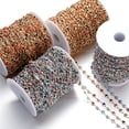 thumbnail image 2 of 1m/roll Zircon Crystal Glass Beads Copper Chain Rhnstone Ankle Chains For Necklace Bracelet Components DIY Jewelry Making, 2 of 10
