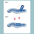 thumbnail image 4 of Support de bain pour bébé antidérapant, ergonomique et pliable, support de couchage pour bébé, bleu, 4 of 4