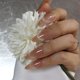 thumbnail image 3 of Press on Nails IQXGE, funda completa francesa con forma de almendra mediana, 24 unidades, 3 of 7