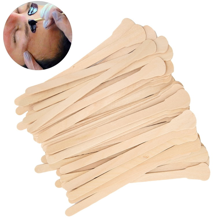 Eyebrow Wax Sticks, Composite Wood No Rusting Small Waxing Sticks For Chest  For Cheeks For Legs 