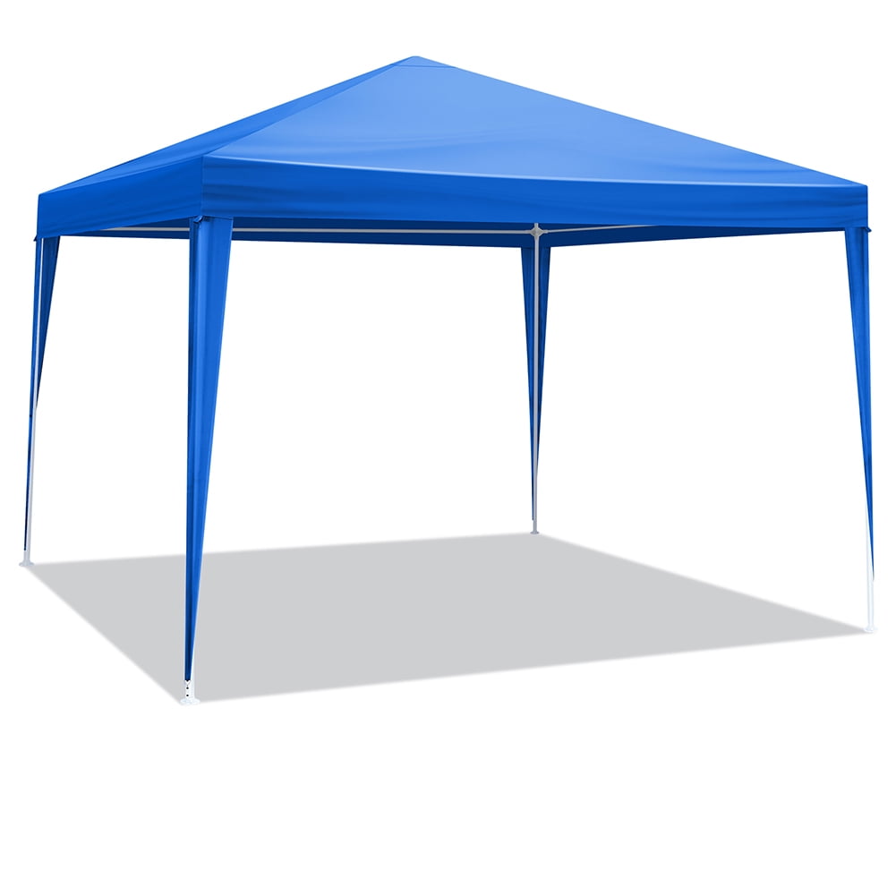 Aimee Lii 120" x120" Large Party Tent, Events Shelter Canopy Gazebo with 4 Side Walls, Shade Shelter for Weddings, Picnic, Blue
