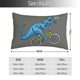 thumbnail image 2 of Fotbe Fun Riding Dinosaur Funda de Almohada Decorativa Estilo Occidental, Lujo en Algodón, Fundas para Almohadas King, Cojín Estampado para Decoración del Hogar-14"x20", 2 of 6