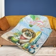 thumbnail image 4 of Ragdoll Hello Summer with Sunglasses and Surfboard Tropical Vibes Cozy Fleece Blanket Cat Lover Kitten Owner Gifts Idea Warm Soft Throw Blanket - 00007, 4 of 5