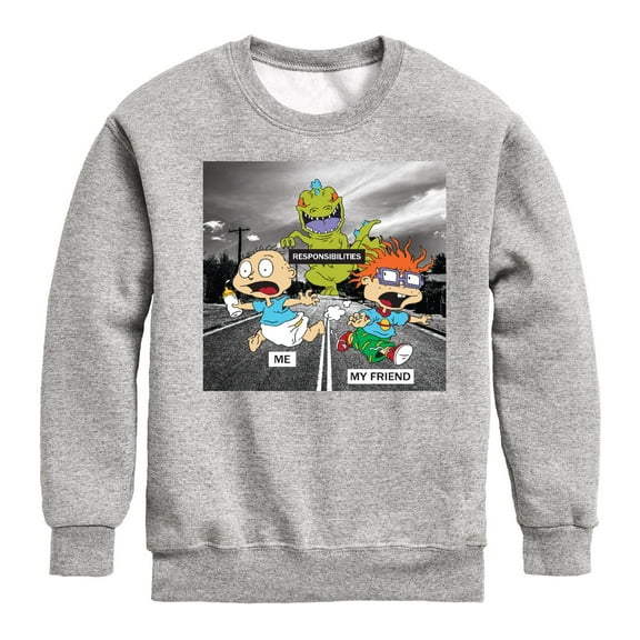 Rugrats - Reptar Meme - Toddler & Youth Crewneck Fleece Sweatshirt