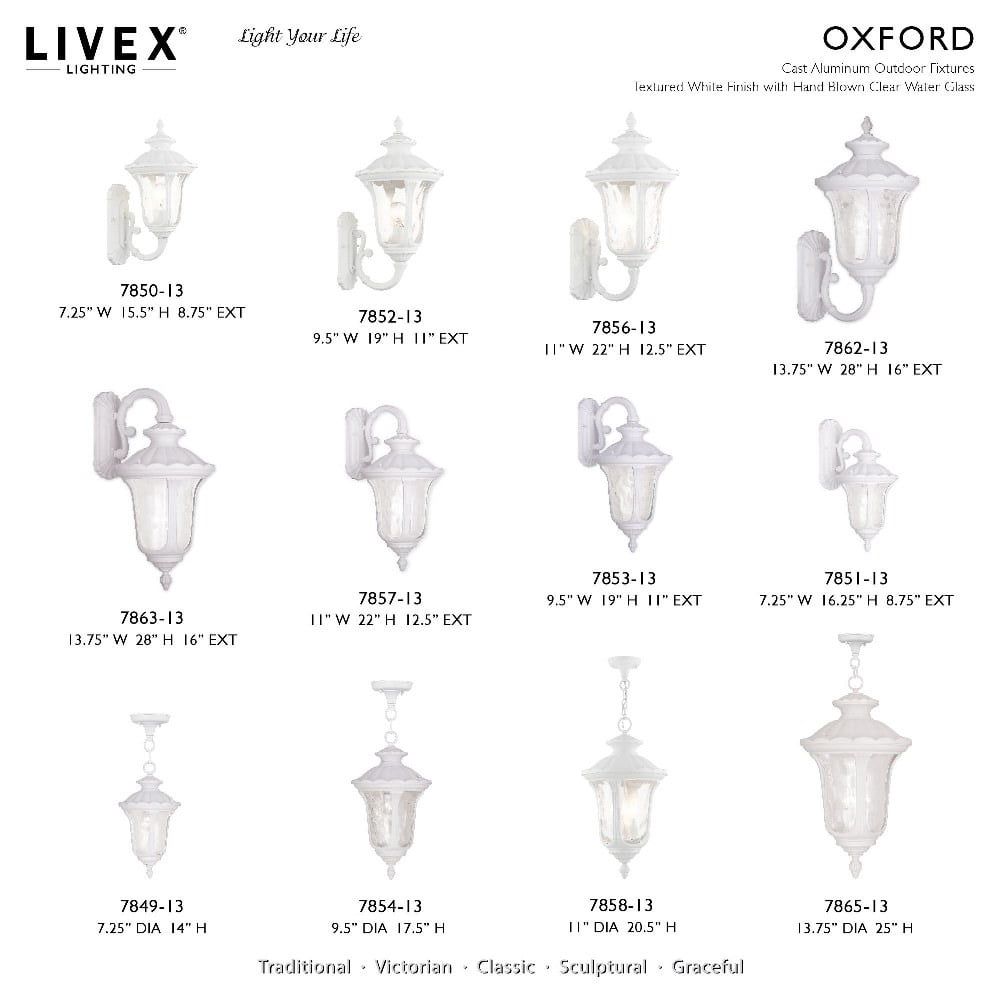 Livex Lighting - Oxford - 4 Light Outdoor Post Light in Style - 23 Inches wide