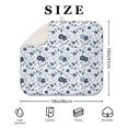 thumbnail image 4 of Pioneer Flower Floral Print Pattern Kitchen Dish Drying Mat 1 Pack, Ultra Absorbent Microfiber Drainer Mat, 16"x18", 4 of 6