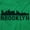 Irish Green, variant on Brooklyn NYC Skyline New York City NY Unisex Plus Size Zip Hoodie Brisco Brands 2X