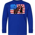 thumbnail image 3 of Inktastic Liberty Flag Long Sleeve Youth T-Shirt, 3 of 5
