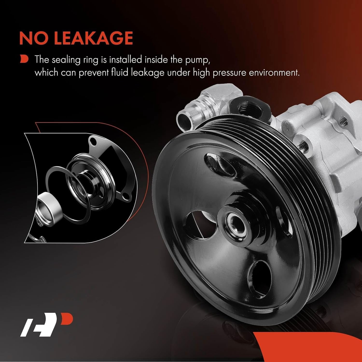A-Premium Power Steering Pump with Pulley Replacement for Mercedes-Benz ML320 ML350 ML430 ML500 ML55 AMG 1998-2005