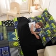 thumbnail image 5 of Erosebridal Pickleball Sport Theme Kids 7-Piece Twin Bedding Sets,Ball Games Trophy Bedding Comforter Set For Boys,Reversible black, 5 of 7