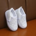 thumbnail image 6 of Toddler Girl Boots,Girls Fashion Sneakers with Flashing LED Lights Sparkly Casual Shoes Breathable Platform Sole Comfortable Kids Shoes for Play and Nighttime,Toddler Snow Boots,White,6-7 Years, 6 of 9