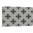 thumbnail image 1 of ARTCANVAS Diamond Black White Cross Pixel Jewel Canvas Art Print - Size: 40" x 26" (0.75" Deep), 1 of 9